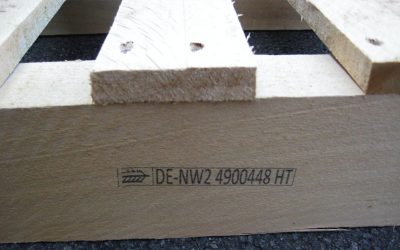 Palettenkennzeichnung gemäß ISPM 15